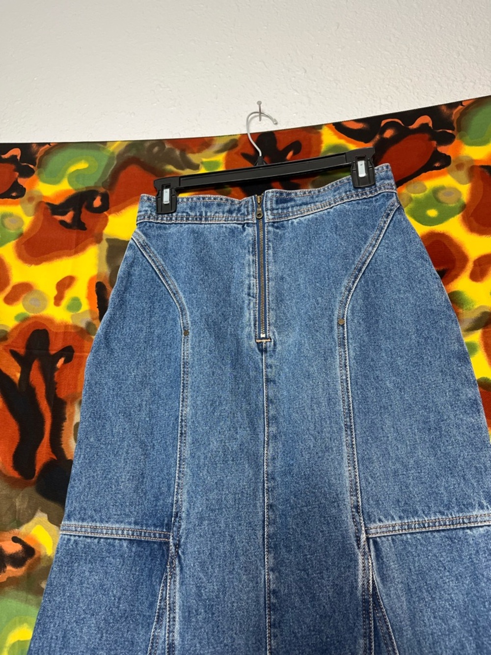 NWT Natural Life Denim Long Skirt Womens Size 2 - Picture 11 of 12